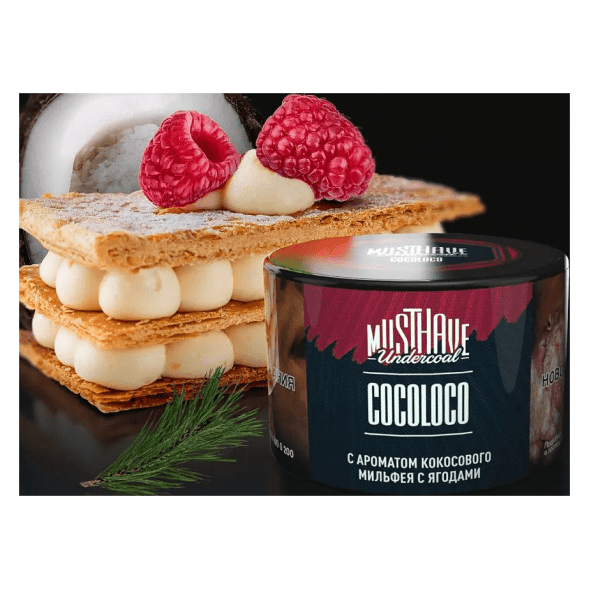 Табак Must Have - Cocoloco (Кокосовый Мильфей с Ягодами, 40 грамм) купить в Тюмени