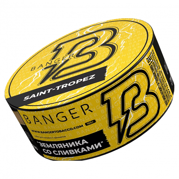 Табак Banger - Saint-Tropez (Земляника со Сливками, 100 грамм) купить в Тюмени