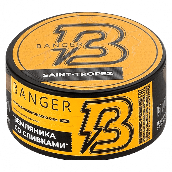 Табак Banger - Saint-Tropez (Земляника со Сливками, 100 грамм) купить в Тюмени