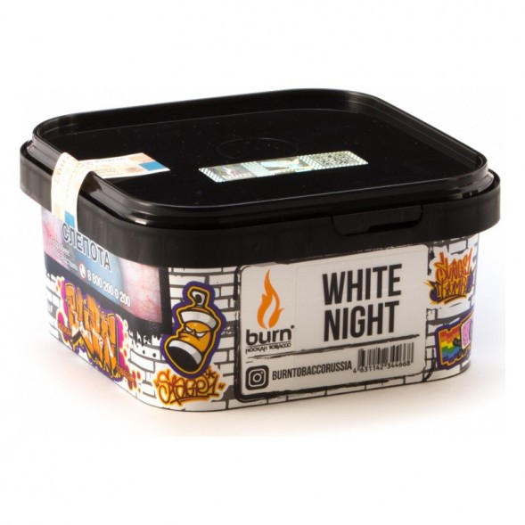 Табак Burn - White Night (Ананас Апельсин Ваниль, 200 грамм) купить в Тюмени