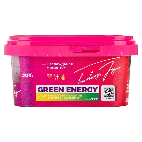 Табак Joy - Green Energy (Энергетик, Киви и Лайм, 200 грамм) купить в Тюмени