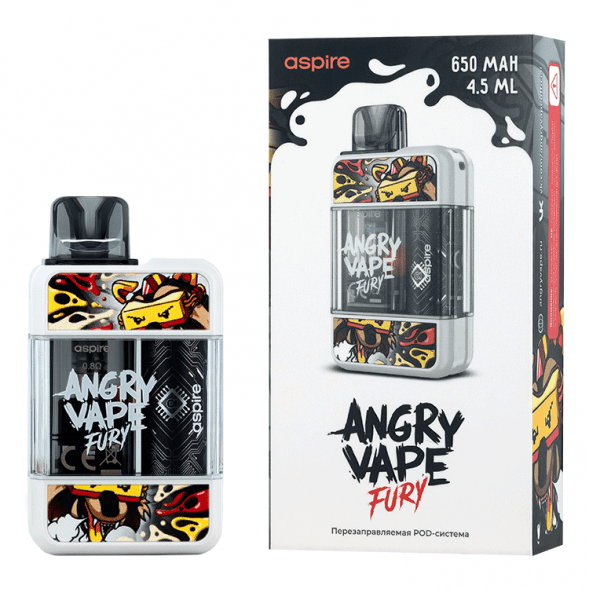 Электронная сигарета Brusko - Angry Vape Fury (650 mAh, Белый) купить в Тюмени