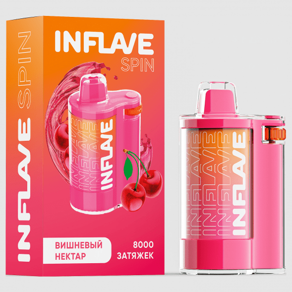 INFLAVE SPIN - Вишнёвый Нектар (8000 затяжек) купить в Тюмени