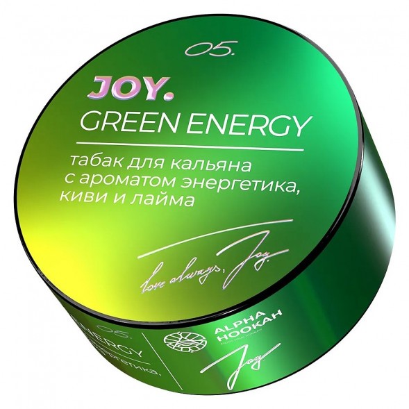 Табак Joy - Green Energy (Энергетик, Киви и Лайм, 25 грамм) купить в Тюмени