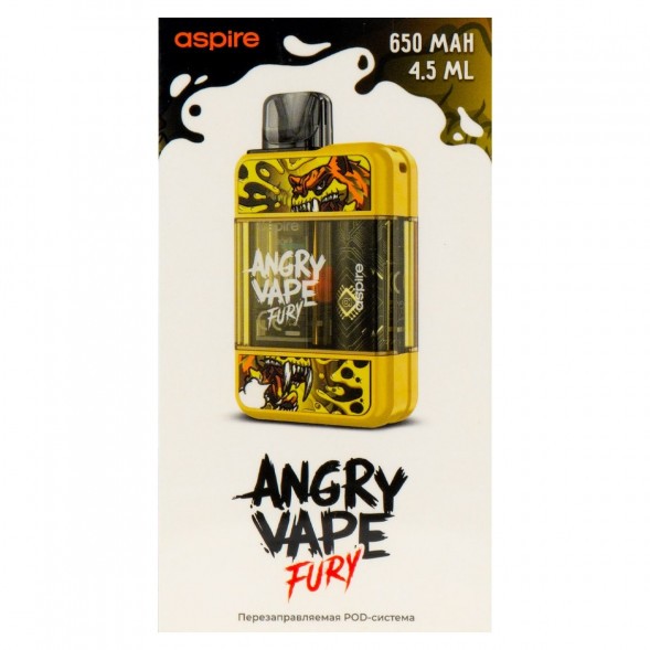 Электронная сигарета Brusko - Angry Vape Fury (650 mAh, Желтый) купить в Тюмени