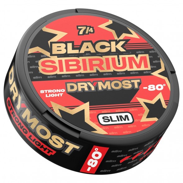 Табак жевательный DryMost - Black Sibirium -80 Slim (12 грамм) купить в Тюмени