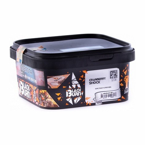Табак BlackBurn - Cranberry Shock (Кислая Клюква, 200 грамм) купить в Тюмени