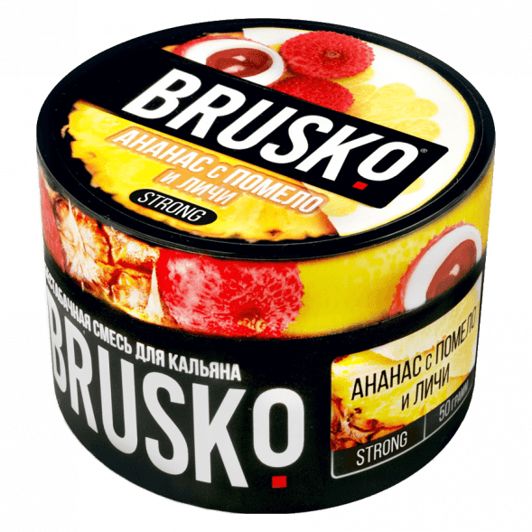 Смесь Brusko Strong - Ананас с Помело и Личи (50 грамм) купить в Тюмени