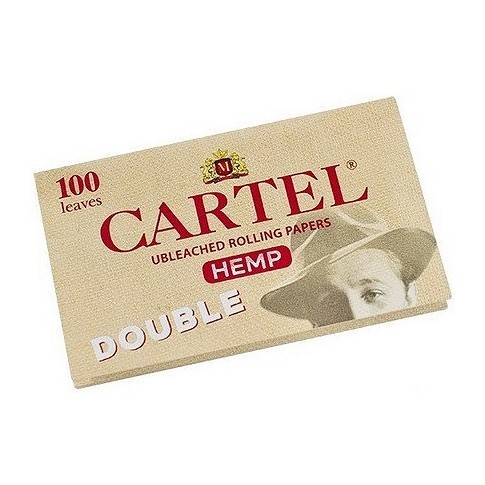 Бумага для самокруток Cartel - Double Organic Hemp Unbleached (100 штук) купить в Тюмени