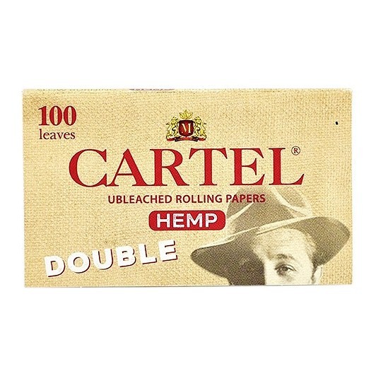 Бумага для самокруток Cartel - Double Organic Hemp Unbleached (100 штук) купить в Тюмени