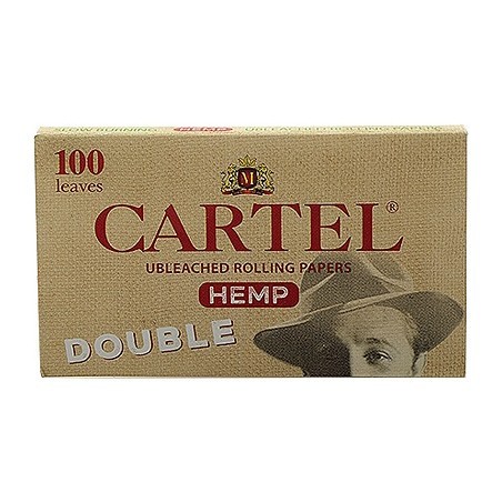 Бумага для самокруток Cartel - Double Organic Hemp Unbleached (100 штук) купить в Тюмени