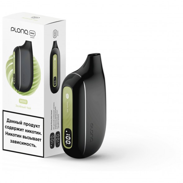 PLONQ MAX SMART - Зелёный Чай (8000 затяжек) купить в Тюмени