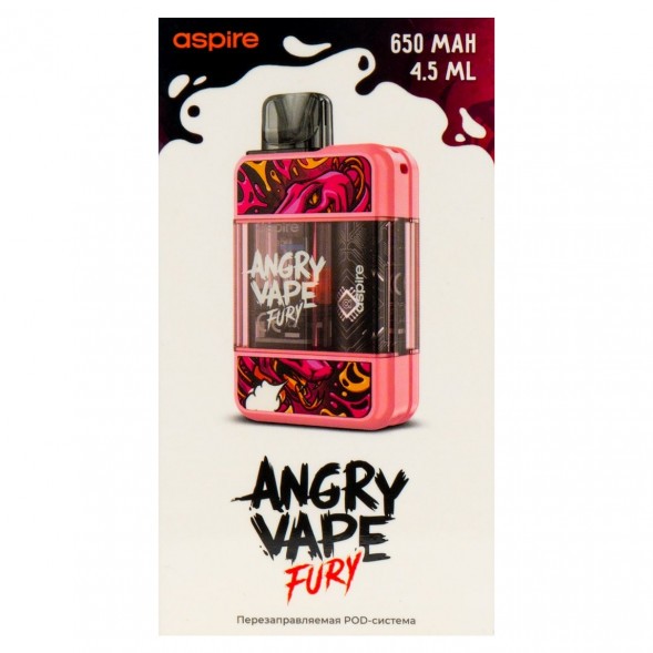 Электронная сигарета Brusko - Angry Vape Fury (650 mAh, Розовый) купить в Тюмени