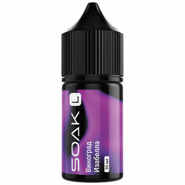 Жидкость SOAK L30 - Isabella Grapes (Виноград Изабелла, 30 мл, 2 мг) купить в Тюмени