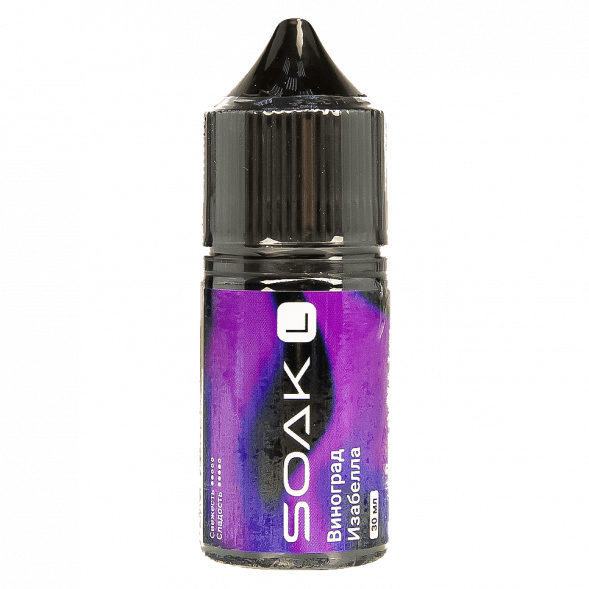 Жидкость SOAK L30 - Isabella Grapes (Виноград Изабелла, 30 мл, 2 мг) купить в Тюмени