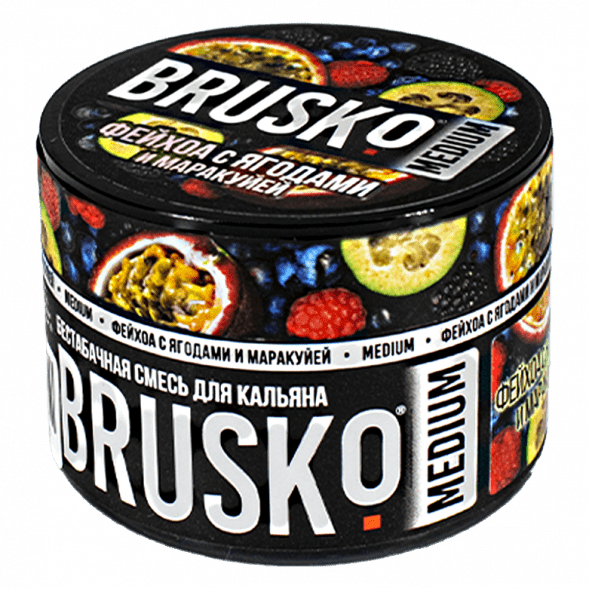 Смесь Brusko Medium - Фейхоа с Ягодами и Маракуйей (250 грамм) купить в Тюмени