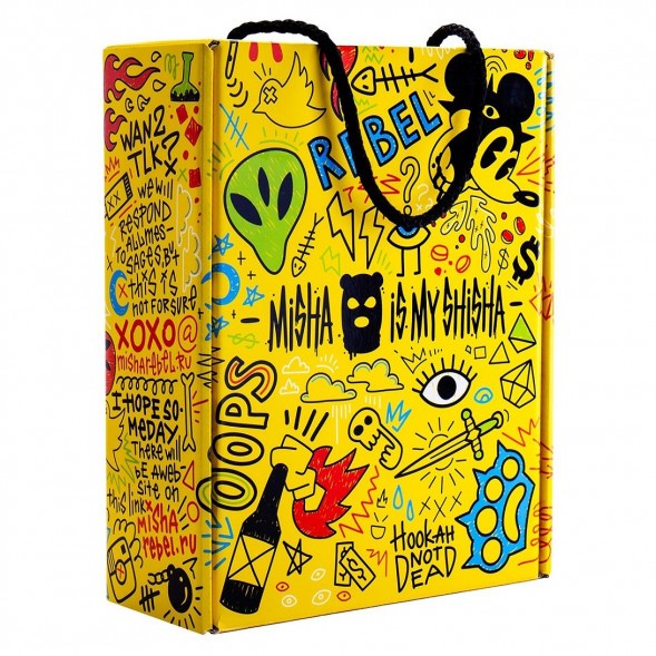 Кальян MISHA Rebel - Jet Black (Чёрный Матовый, Без Колбы) купить в Тюмени