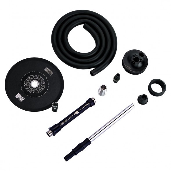 Кальян MISHA Rebel - Jet Black (Чёрный Матовый, Без Колбы) купить в Тюмени