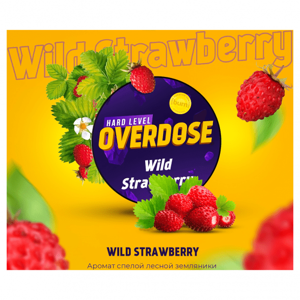 Табак Overdose - Wild Strawberry (Дикая Земляника, 200 грамм) купить в Тюмени