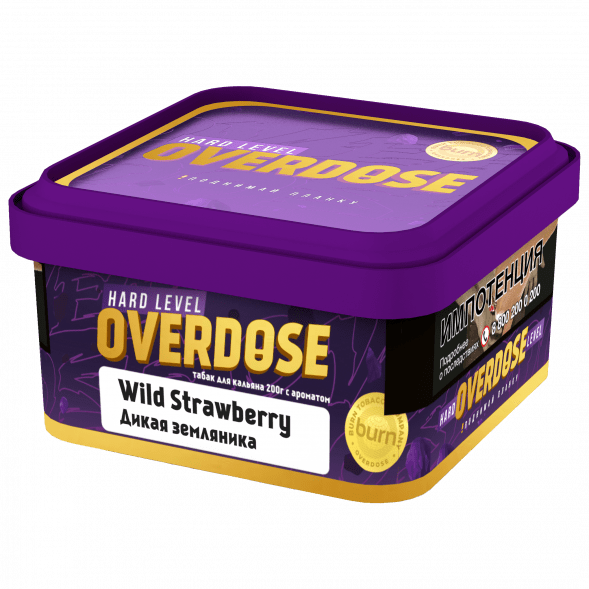 Табак Overdose - Wild Strawberry (Дикая Земляника, 200 грамм) купить в Тюмени