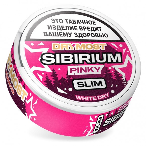 Табак жевательный DryMost - Sibirium Pinky Slim (Сибирский Малиновый Лимонад, 12 грамм) купить в Тюмени
