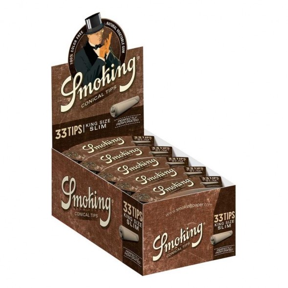 Фильтры Бумажные для самокруток Smoking - KS Contip Brow (33 штуки) купить в Тюмени