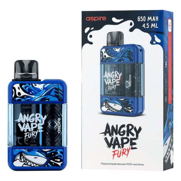 Электронная сигарета Brusko - Angry Vape Fury (650 mAh, Синий) купить в Тюмени