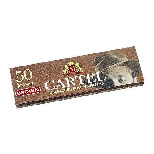 Бумага для самокруток Cartel - Brown Unbleached (50 штук) купить в Тюмени