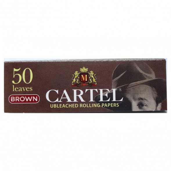 Бумага для самокруток Cartel - Brown Unbleached (50 штук) купить в Тюмени