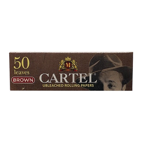 Бумага для самокруток Cartel - Brown Unbleached (50 штук) купить в Тюмени