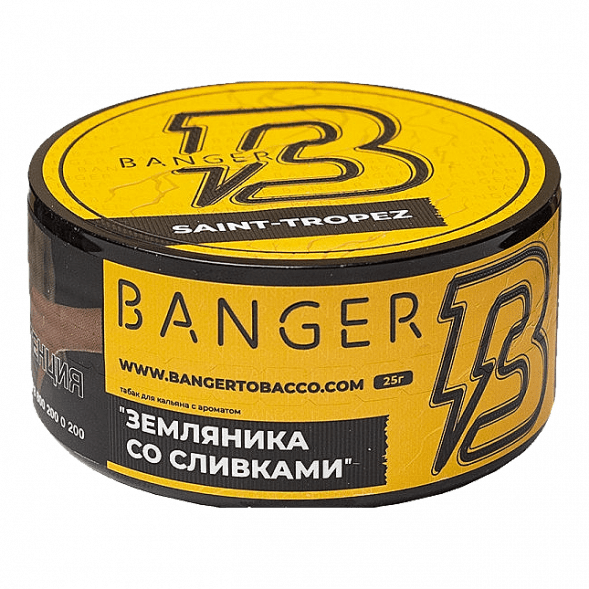 Табак Banger - Saint-Tropez (Земляника со Сливками, 25 грамм) купить в Тюмени