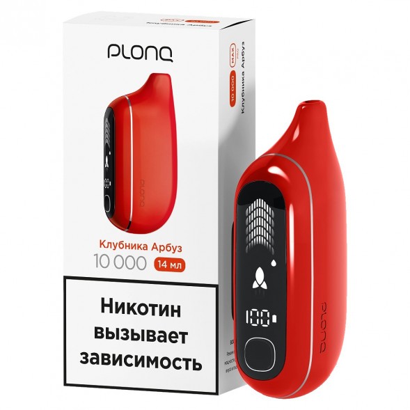 PLONQ MAX PRO - Клубника Арбуз (10000 затяжек) купить в Тюмени