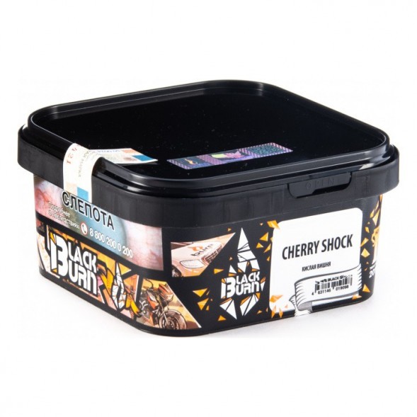 Табак BlackBurn - Cherry Shock (Кислая Вишня, 200 грамм) купить в Тюмени