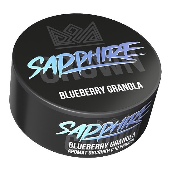 Табак Sapphire Crown - Blueberry Granola (Овсянка с Черникой, 100 грамм) купить в Тюмени