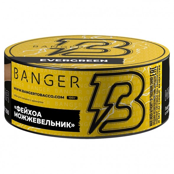 Табак Banger - Evergreen (Фейхоа Можжевельник, 100 грамм) купить в Тюмени
