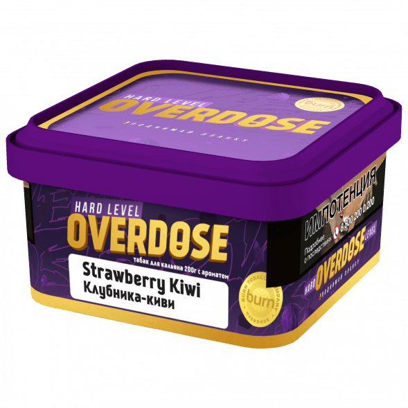 Табак Overdose - Strawberry Kiwi (Клубника и Киви, 200 грамм) купить в Тюмени
