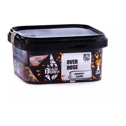 Табак BlackBurn - Overdose (Лимон - Лайм, 200 грамм) купить в Тюмени