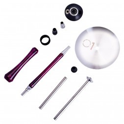 Кальян UNION - Sleek Акрил (Фиолетово-Красный, Без Колбы)