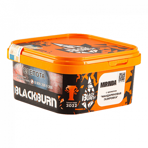 Табак BlackBurn - Mirinda (Мандариновая Газировка, 200 грамм) купить в Тюмени