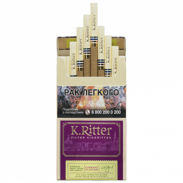 Сигариты K.Ritter - Currant SuperSlim (Смородина​​, 20 штук) купить в Тюмени