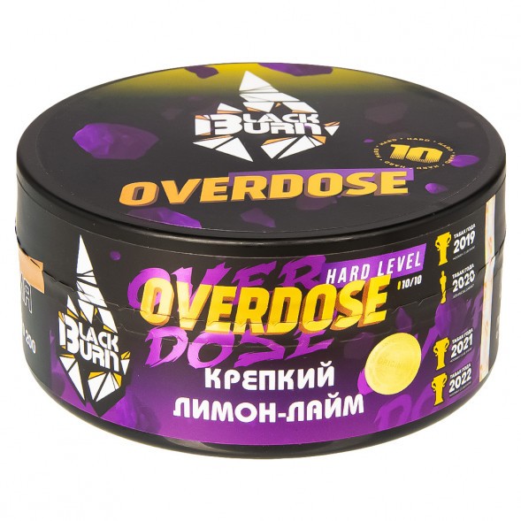 Табак BlackBurn - Overdose (Лимон - Лайм, 100 грамм) купить в Тюмени