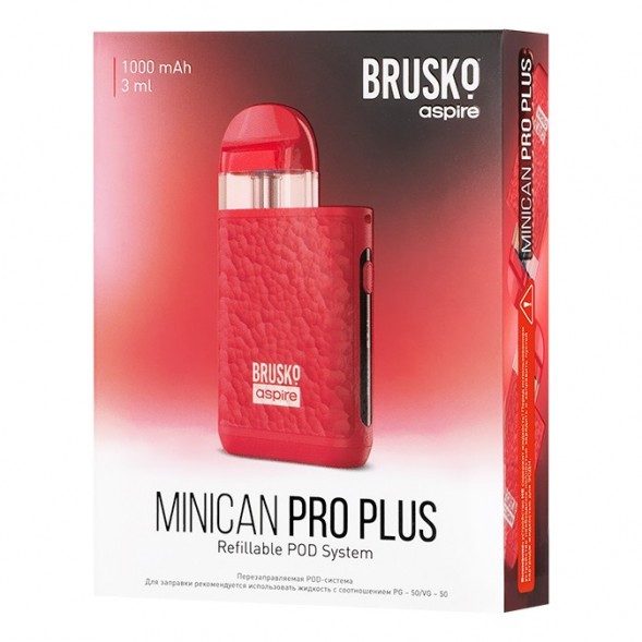 Электронная сигарета Brusko - Minican PRO Plus (Красный) купить в Тюмени