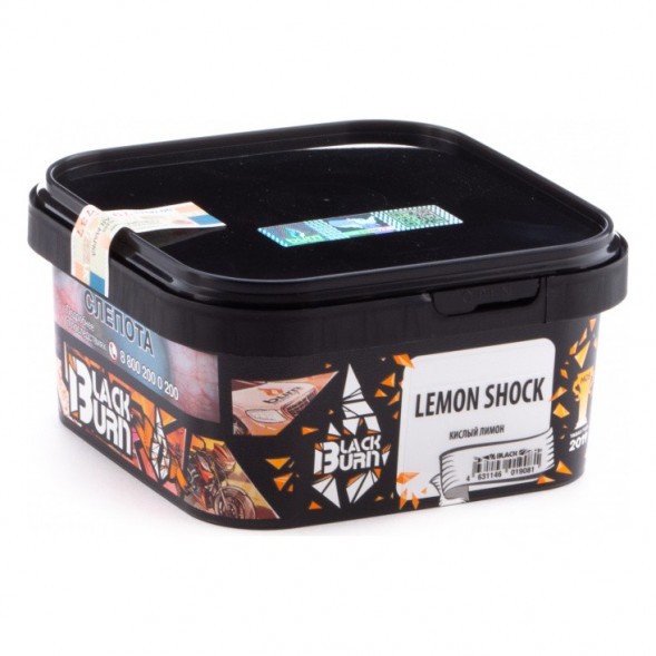 Табак BlackBurn - Lemon Shock (Кислый Лимон, 200 грамм) купить в Тюмени
