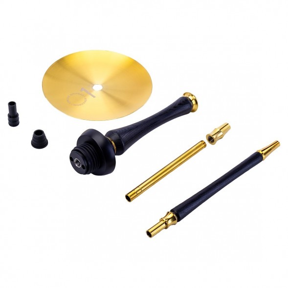 Кальян UNION - Sleek PVD Black (Чёрный, Без Колбы) купить в Тюмени