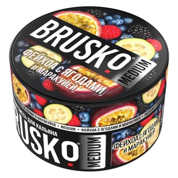 Смесь Brusko Medium - Фейхоа с Ягодами и Маракуйей (50 грамм) купить в Тюмени