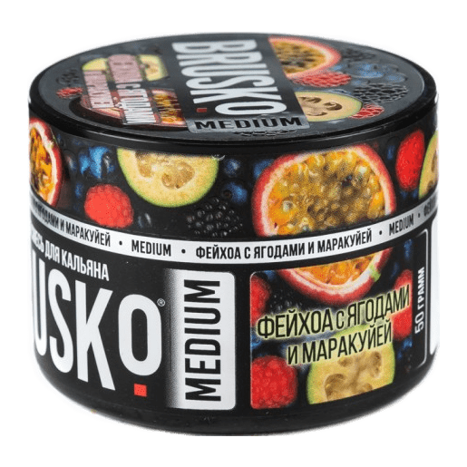 Смесь Brusko Medium - Фейхоа с Ягодами и Маракуйей (50 грамм) купить в Тюмени