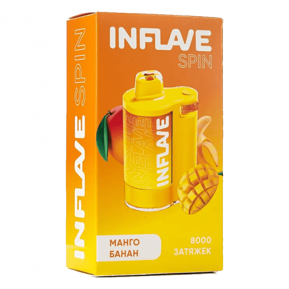 INFLAVE SPIN - Манго Банан (8000 затяжек) купить в Тюмени