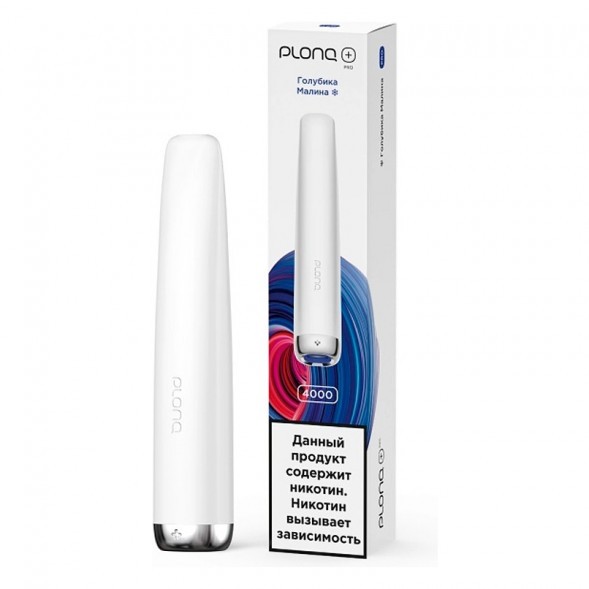 PLONQ PLUS PRO - Голубика Малина (Blueberry Raspberry, 4000 затяжек) купить в Тюмени