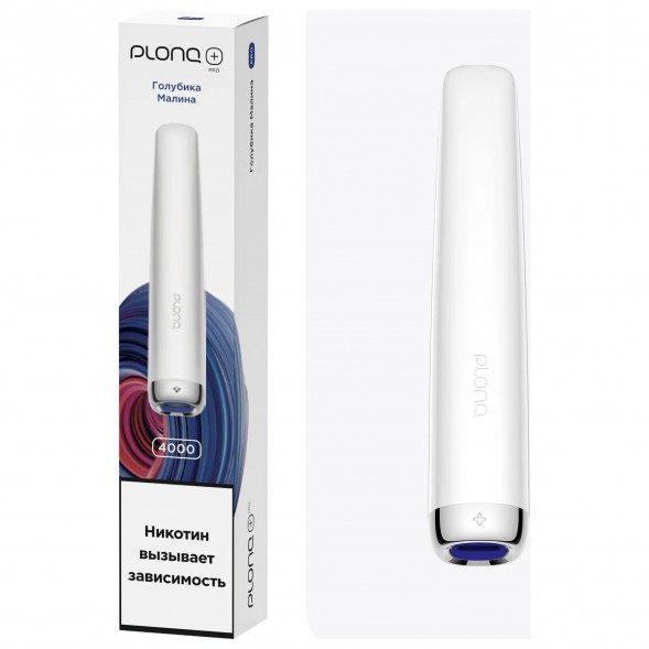 PLONQ PLUS PRO - Голубика Малина (Blueberry Raspberry, 4000 затяжек) купить в Тюмени