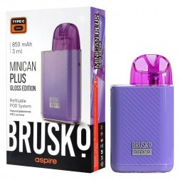 Электронная сигарета Brusko - Minican Plus Gloss Edition (850 mAh, Фиолетовый)